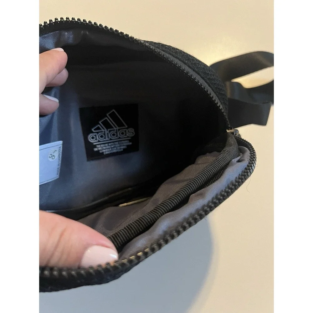 Adidas Air Mesh Waist Pack Training Bag Fanny Pack Black New with Tag